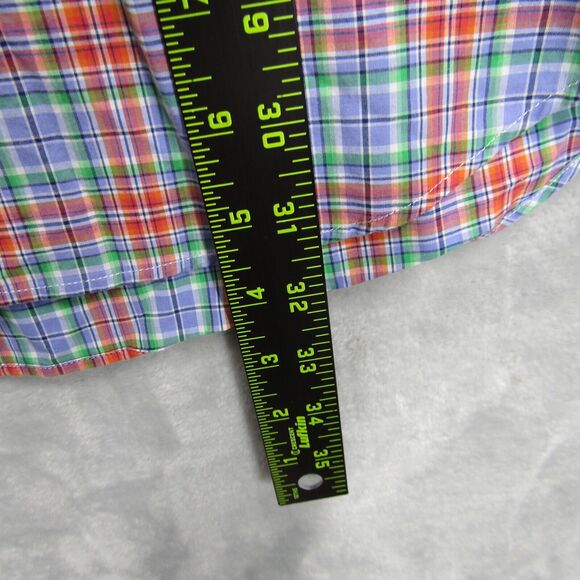 Ralph Lauren Shirt Mens XL Extra Large Red Blue Plaid Short Sleeve Button Down - Picture 9 of 10